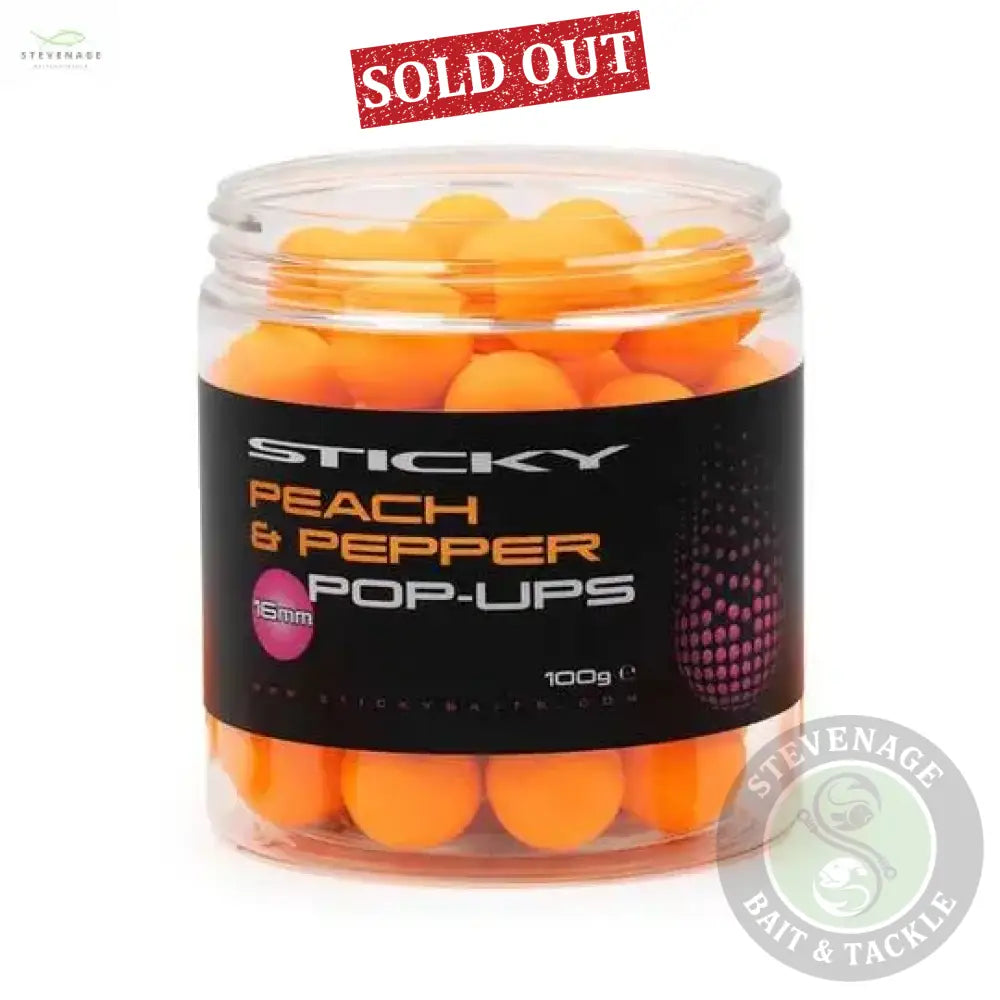 Sticky Baits - Peach & Pepper Pop Ups STICKY BAITS
