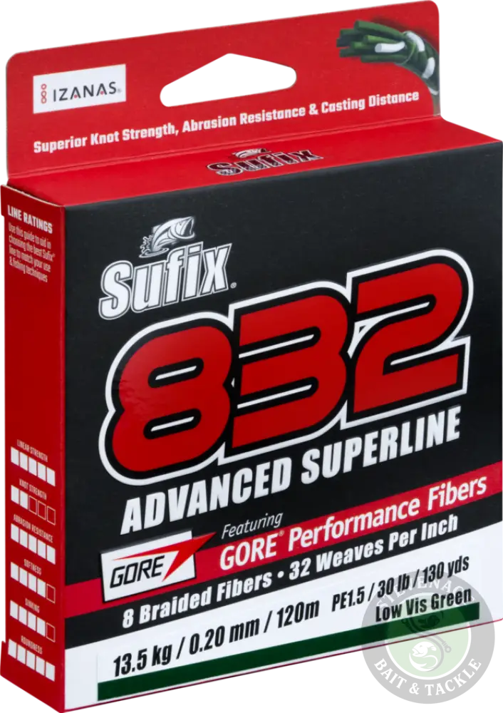 SUFIX 832 Advanced Superline - 0.15 - 20LB - Sufix