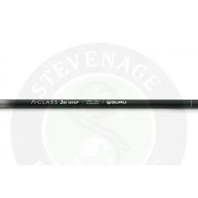 Black guru a-class 3m telescopic fishing whip section designed for effective fishing at stevenage bait locations