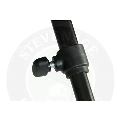 Black plastic tripod leg with rubberized grip and adjustable joint for tackle guru bait umbrella stevenage bait use