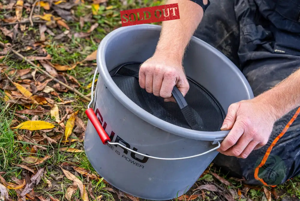 Tackle Guru - Bucket Grey 18l 030 End Tackle & Accessories