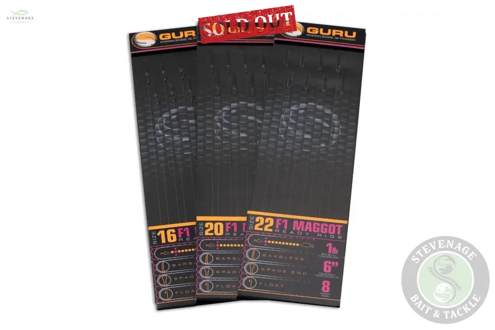 Tackle Guru - F1 Maggot Hook Rigs 6" Tackle Guru
