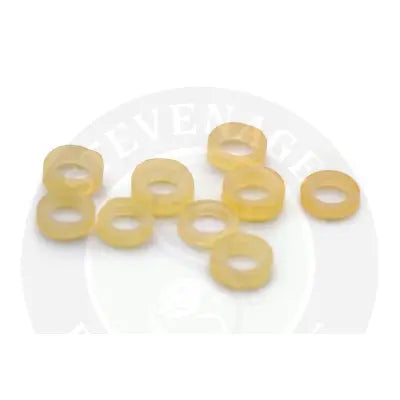 Yellow translucent rubber micro bait bands by tackle guru for stevenage bait and fish hard hook use