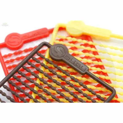 Tackle Guru - Micro Hair Stops - Red Brown Yellow Tackle Guru