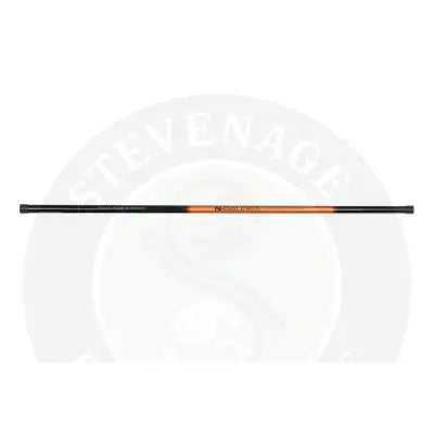 Black and orange n-gauge pro handle fishing rod from tackle guru with n-cause branding for stevenage bait use