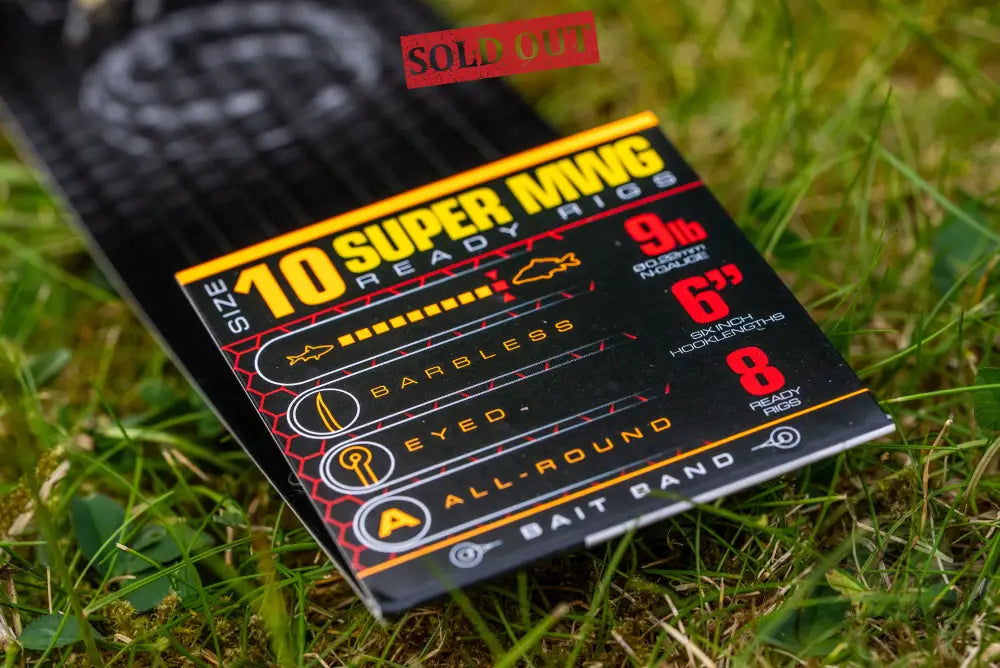Tackle Guru-SMWG Banded Ready Rigs 6’’ | 10 (0.22mm) 4mm band 040 Rigs
