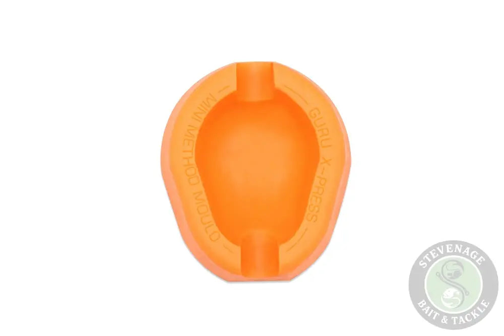 Bright orange silicone x-press method mould with smooth flexible texture and molded grip for guru method feeders use