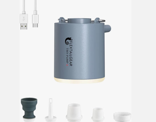 Tiny Pump X Portable Air Pump Plus Camping Light Ultra-Mini Air Pump With 1300mah Battery Usb Rechargeable