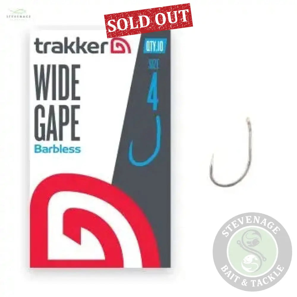 Trakker Wide Gape Hooks Size 4 (Barbless) Trakker