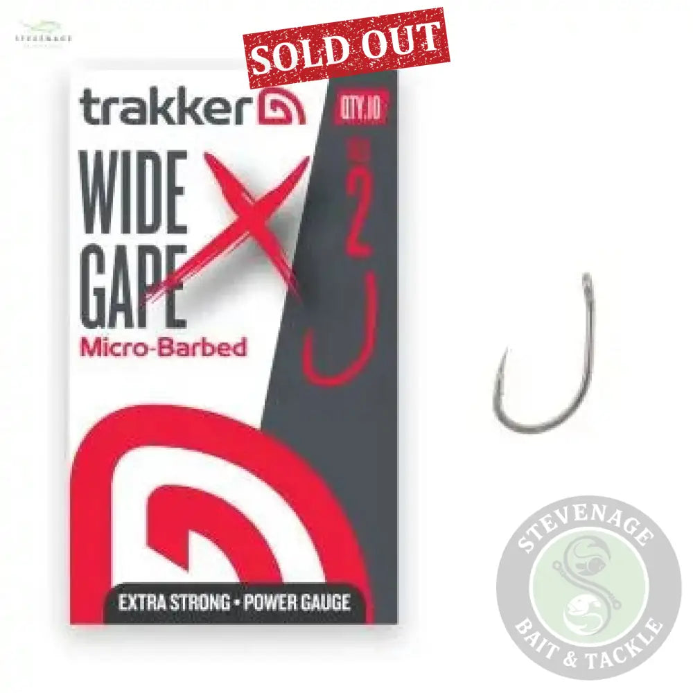 Trakker Wide Gape XS Hooks Size 2 (Micro Barbed) Trakker